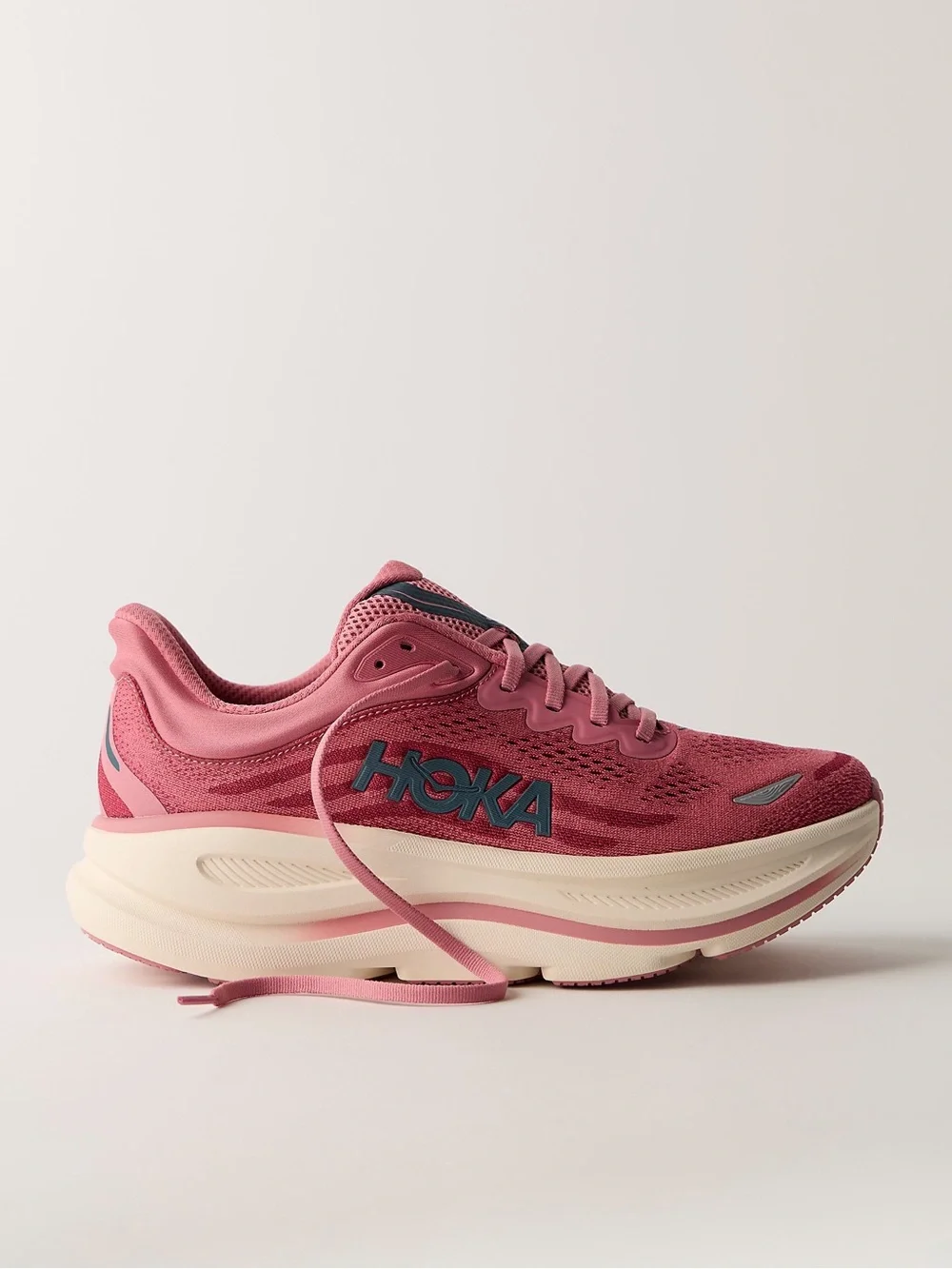 Hoka Bondi 9 Sneakers Lingonberry Cranberry Running Athletic Shoes Women’s 8 NEW - Picture 6 of 15